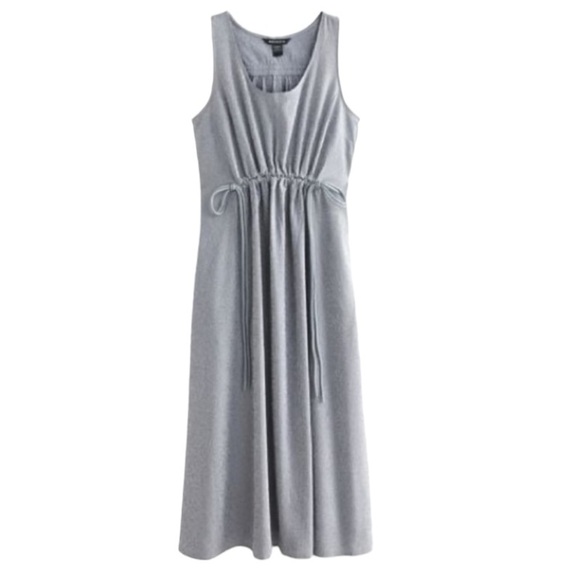 ✨ NWT Athleta Echo Pleated Gray Dress - Picture 1 of 6